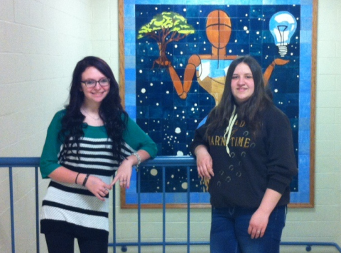 Miranda Lowery (left) is the salutatorian for the Class of 2014 while Angela Wheeler (right) earned the title of valedictorian.