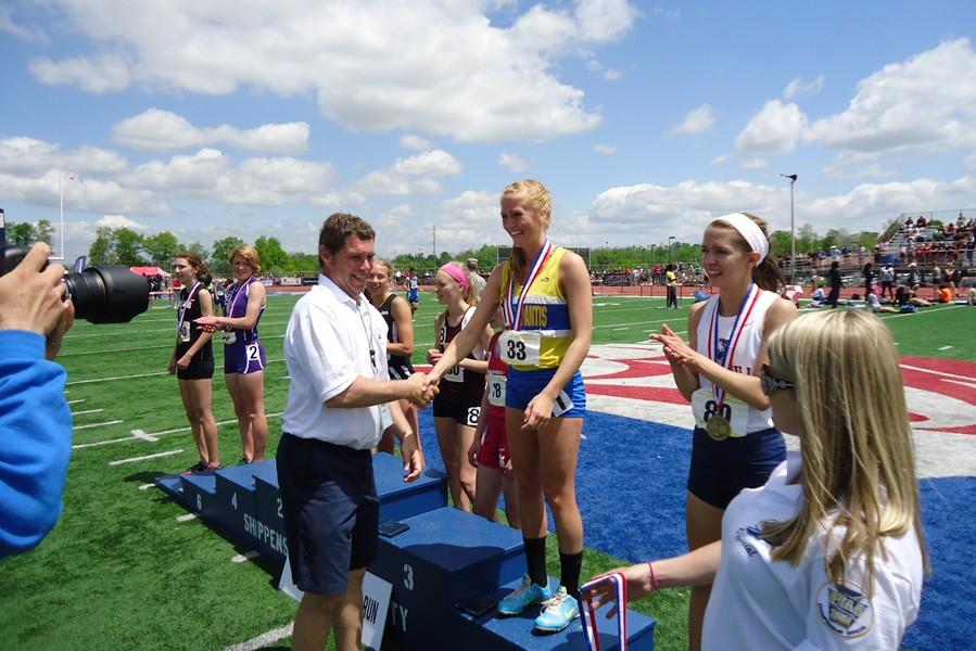 Crook placed fifth in the 1600 meters at the PIAA championships as a senior at Bellwood-Antis.