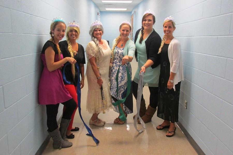 The second grade team at Myers Elementary performed a lip-sync to Let It Go, from the Frozen soundtrack.