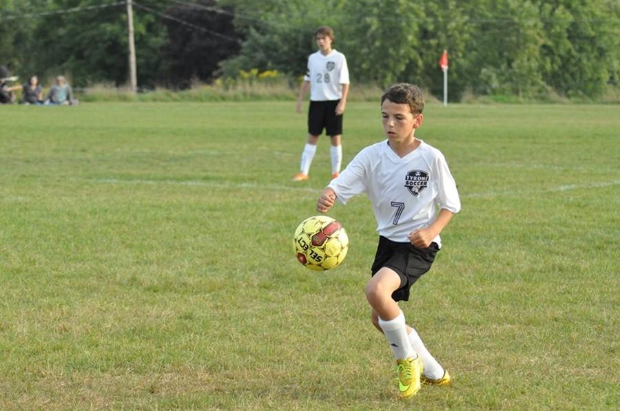 Thanks to the new soccer program, rising stars like Owen Shaulis can now improve their skills while playing against for their school.