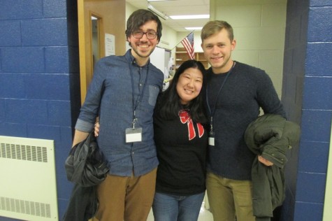 Nathan and Josh Rimmey had the chance to catch up with Ms. Trostle on their recent visit to Belwood-Antis.