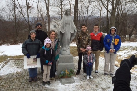 Many Bellwood-Antis students participated in the 28th annual Respect Life March in Tyrone, which culminated at the shrine to baby Agnes Doe in Oak Grove Cemetery.