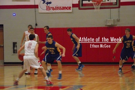 Ethan McGee played a big role in the boys basketball team climbing to the top of the ICC.