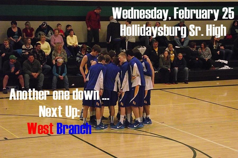 B-A takes on West Branch tonight in the District 6-AA semifinals at the Hollidaysburg Senior High.