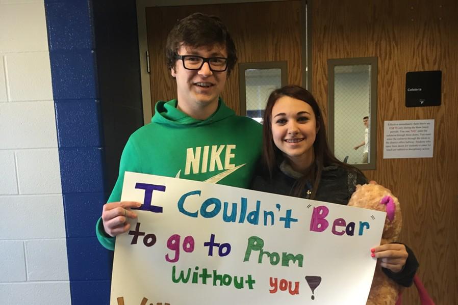 Blair Poorman asked Mikala McCracken to the prom with a teddy bear-themed promposal.