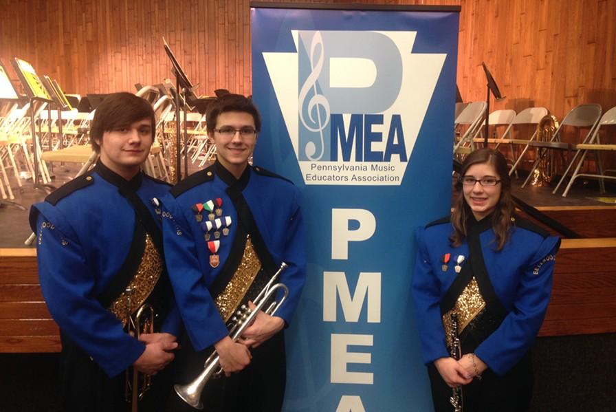 Revel+Southwell%2C+Curt+Messner+and+Sarah+Knisely+all+performed+last+Friday+at+the+PMEA+Region+3+Band+Festival.