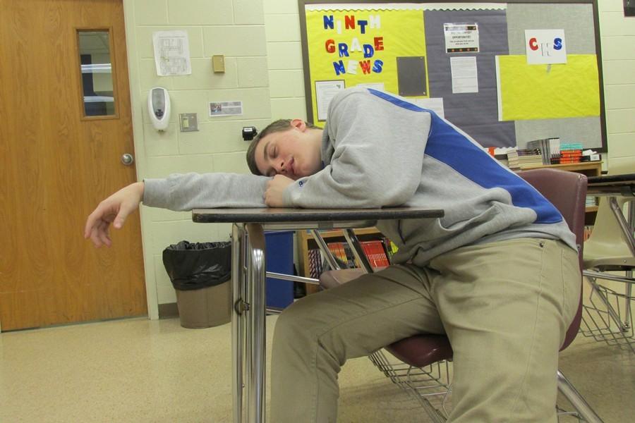 Sophomore Ethan McGee isnt unusual in feeling the need for extra sleep during school hours.