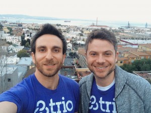 Trio founders Misha Leybov and Clay Garrett worked on their new startup for more than a year.