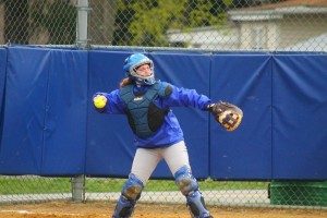Jacqueline Finn had two hits against the Lady Trojans but it wasn't enough to get the Devils over the hump.