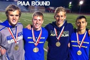B-A track team members bring home medals.