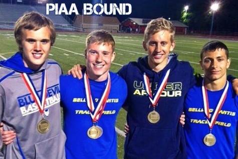 B-A track team members bring home medals.
