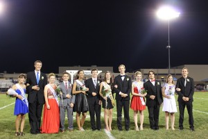 Members of the 2015 Homecoming Court .