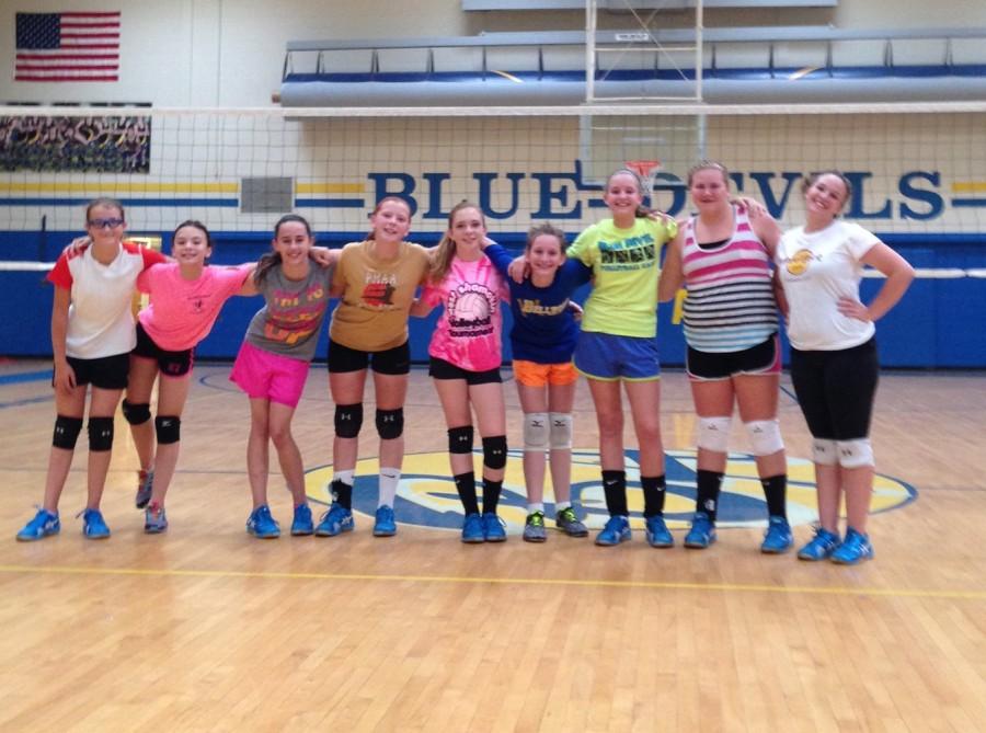 The junior high girls’ volleyball team has high hopes for the 2015 season.