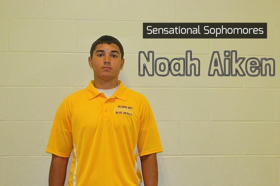 Noah Aiken plays football, basketball and Track & Field for the Blue Devils.