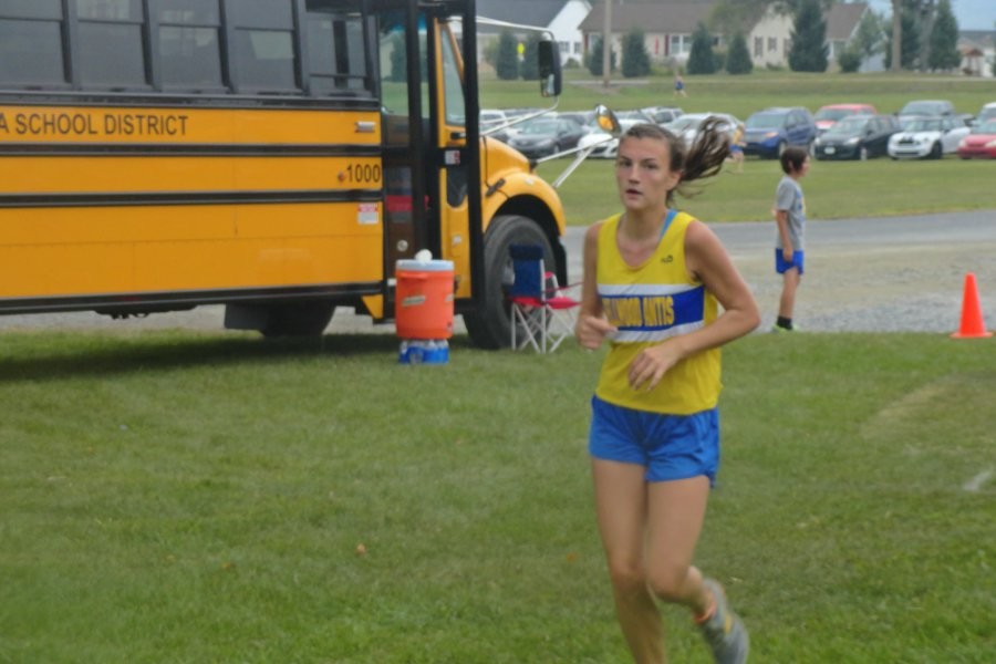 Junior Stephanie Mills placed second yesterday to help lead the Lady Blue Devils cross country to to a pair of victories.