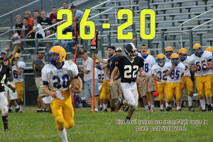 Shawn Wolfe broke a 14-14 ties in the third with a highlight reel run for a touchdown in B-As win over Tyrone.