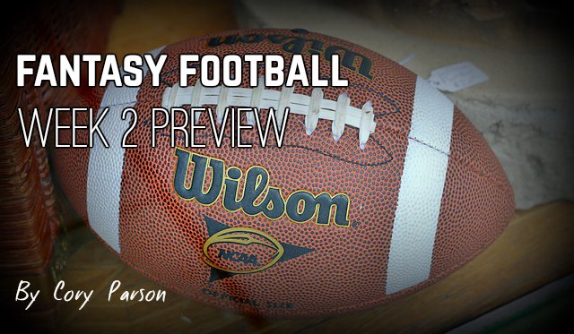 Turn to Cory Parson for your weekly fantasy tips.
