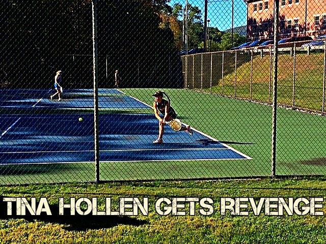 Tina Hollen won her match in straight sets.
