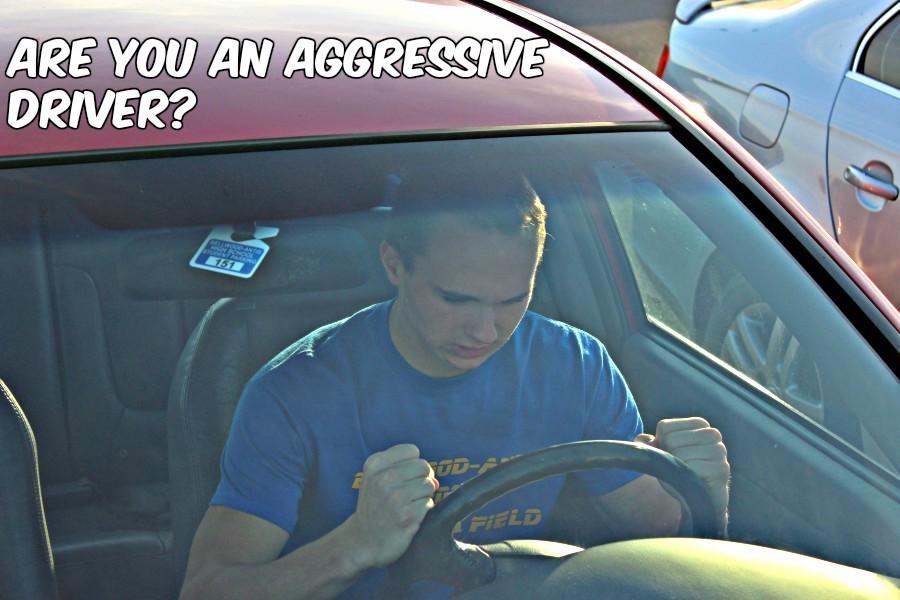 Senior Noah Dangelo shows his aggression behind the wheel