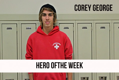 Corey George was a true hero a couple weeks ago  when he gave a double donation at the blood drive.
