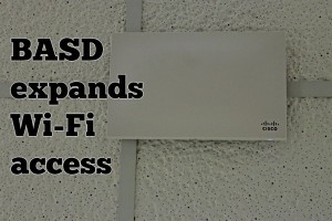 The technology department has been very busy lately installing new access points throughout the school district.
