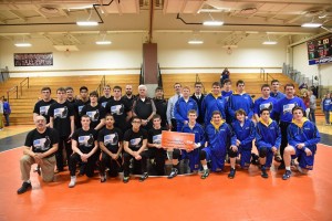 The B-A and Tyrone wrestlers made nearly $2,000 for veterans Thursday night.