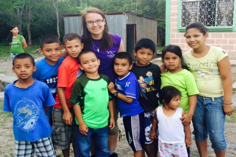 Emily made a lot of friends on her mission trip.