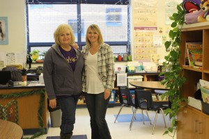 Mrs. Noonan and Mrs. D'Angelo supported congenital heart awareness by wearing jeans.