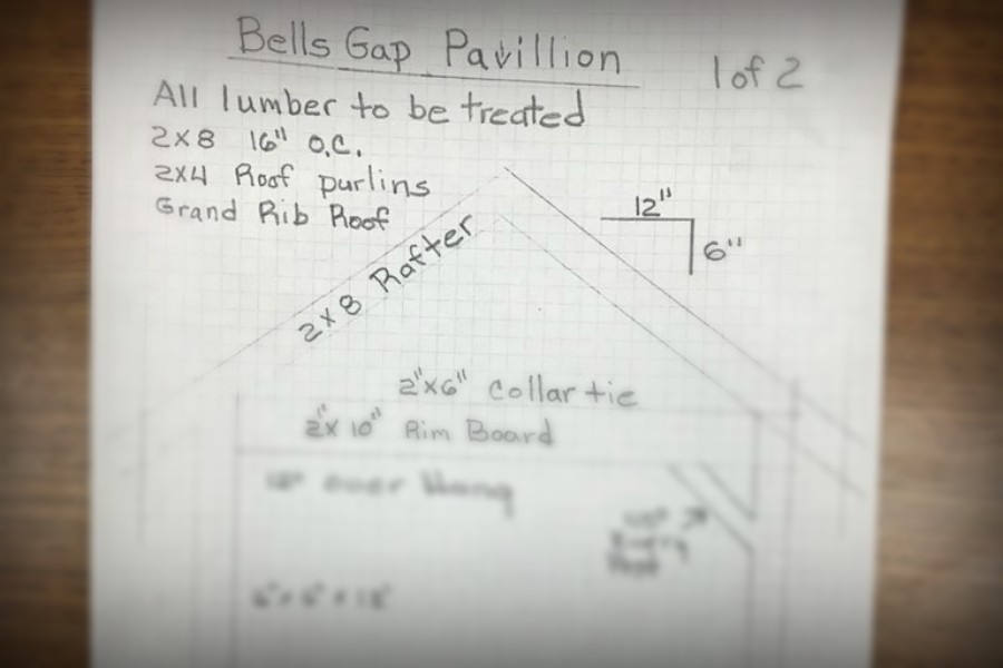 Trentpon Gonder has already designed plans for a pavilion at Rails to Trails as part of his Eagle Scout Project,