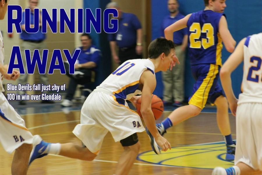 Tanner Worthing was one of many Blue Devils to turn up his game against the Vikings.