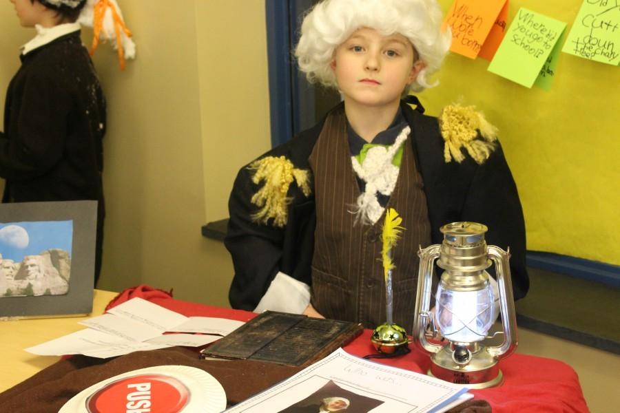 Students at Myers recently hosted a wax museum, where students immersed themselves in a history project. It was one example of  project-based learning.