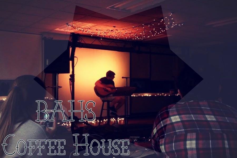 Ryen Beam performing a song by Green Day at the Coffee House.
