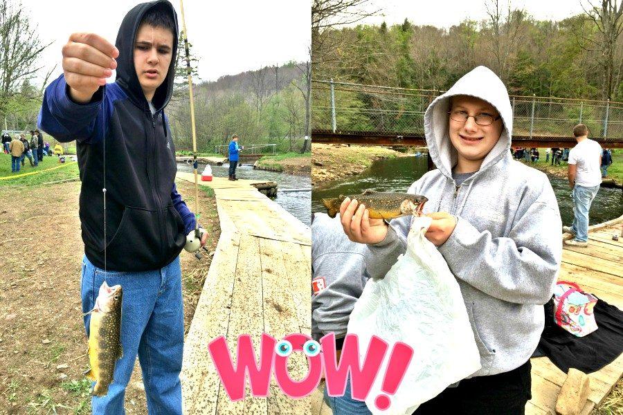 Cole Poorman and Richard Long each had a nice catch last week on a class trip to Glendale.