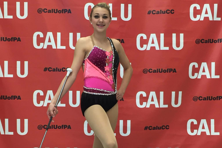 Mikala McCracken continued a strong twirling season with several first place finishes at states.