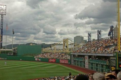 The Clemente Wall at PNC Park stands 21 feet tal in honor of No. 21, Roberto Clemente.