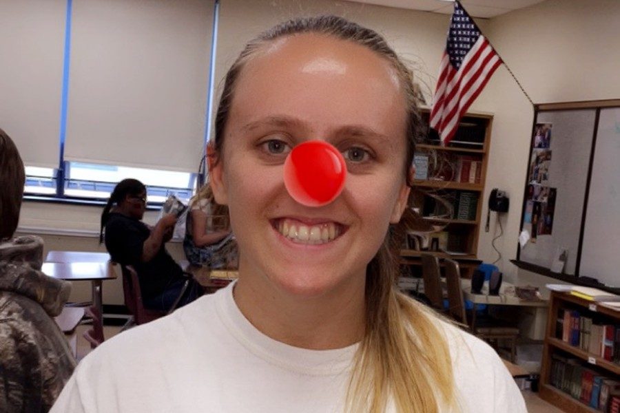 Kara Engle got in the Red Nose Day spirit with one of the official filters on Snapchat.