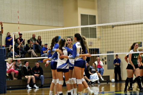 The volleyball team won for the second time this week, downing Glendale in strait sets.