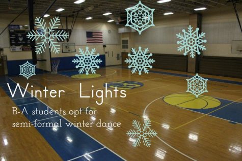 High school students took a vote and chose to have a semi-formal winter dance.