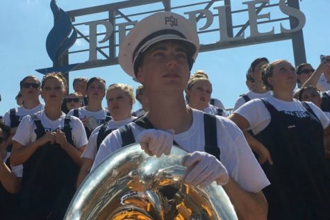 Dylan Albright has been a part of some memorable Penn State victories while in the Blue Band.