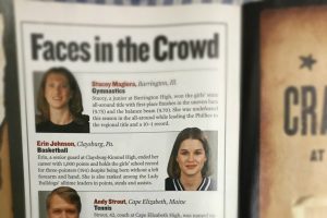 Mrs. Kelly, formally Ms. Johnson, was recognized in high school by Sports Illustrated for her outstanding basketball achievements.