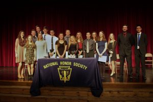 NHS members were inducted at a ceremony last Thursday.