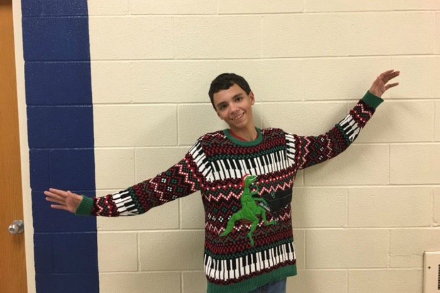 Freshman Tyler Garner already has the perfect sweater in mind for next Wednesday during Christmas spirit week.