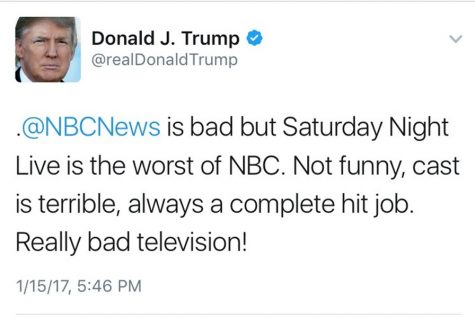 No one is immune from a Donald Trump rant in a tweet, not even SNL.