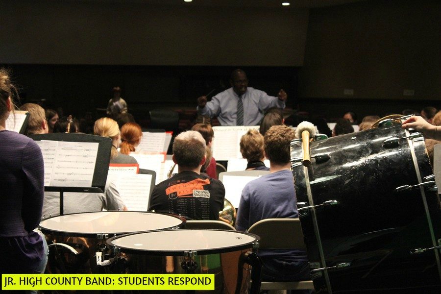 Students were disappointed when Junior High County Band was cancelled Tuesday.