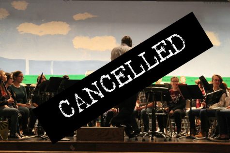 Junior High County Band was cancelled yesterday due to the dangerous weather conditions brought on by a winter storm.