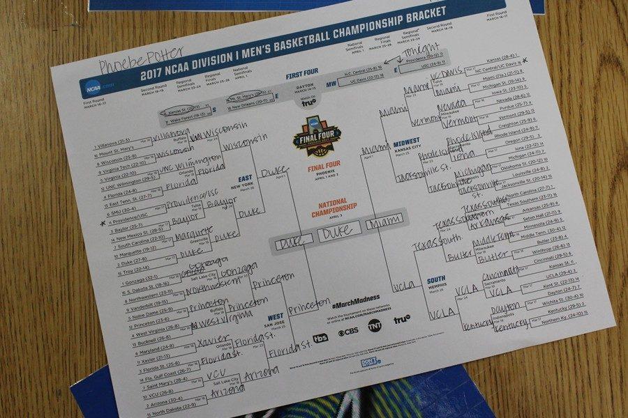 Phoebe Potter used only mascot preferences to choose her bracket this year.