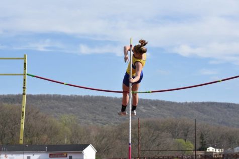 Alexis Gerwert is hoping to get back to District championship form this season in the pole vault.