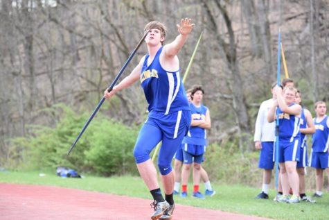 Jarrett Taneyhill has a strong chance of winning medal at Districts and advancing to states in the javelin.