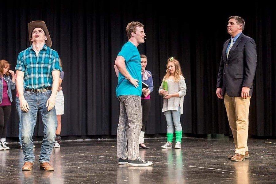 High+school+principal+Mr.+Richard+Schreier+will+play+a+role+quite+familiar+to+him+in+the+play+Footloose.