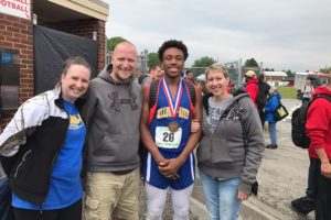 Clay Engle had a personal-best ump to take fourth in the triple jump.